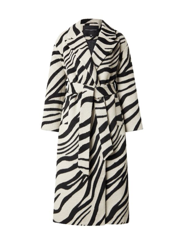 FRENCH CONNECTION FRENCH CONNECTION Prijelazni kaput 'GRACE'  crna / bijela