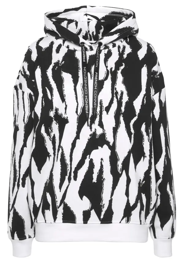 FRENCH CONNECTION FRENCH CONNECTION Sweater majica  crna / bijela