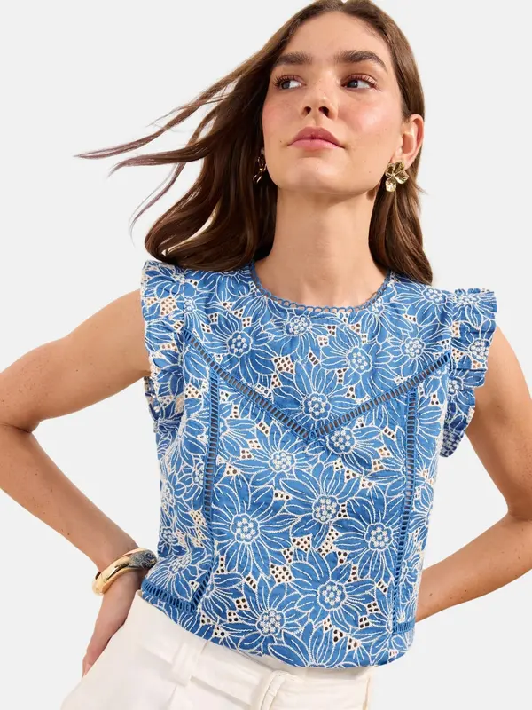 Friends Like These Friends Like These Bluza  kraljevsko plava / bijela