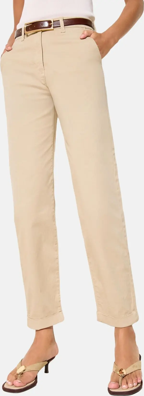 Friends Like These Friends Like These Chino hlače  boja devine dlake (camel)