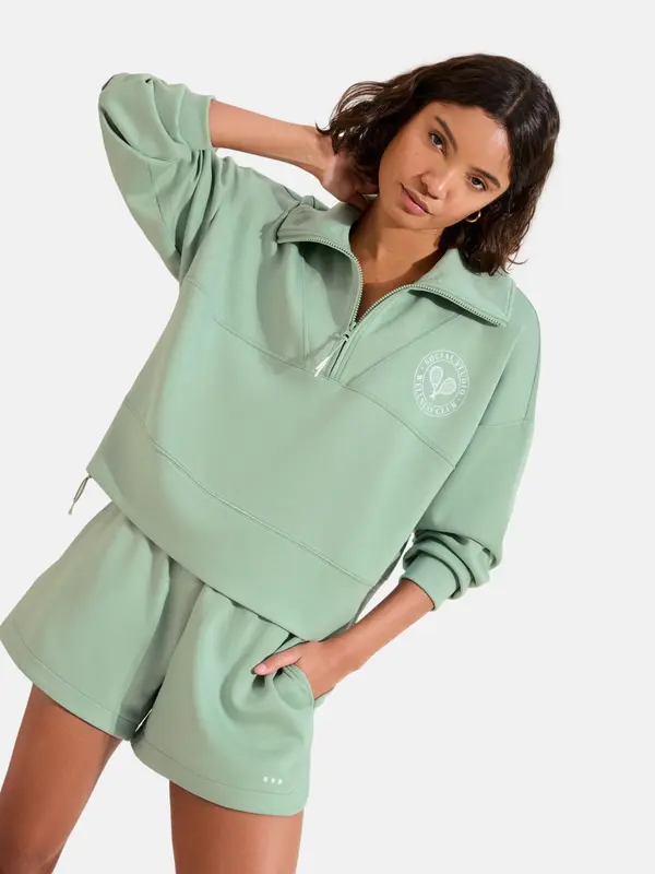 Friends Like These Friends Like These Sweater majica  pastelno zelena / bijela