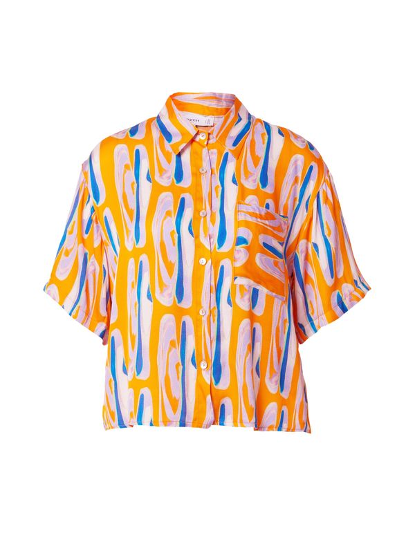 FRNCH PARIS FRNCH PARIS Bluza 'LIZBETH'  plava / narančasta / svijetloroza