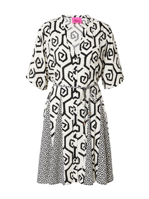 Frogbox Frogbox Košulja haljina  crna / bijela