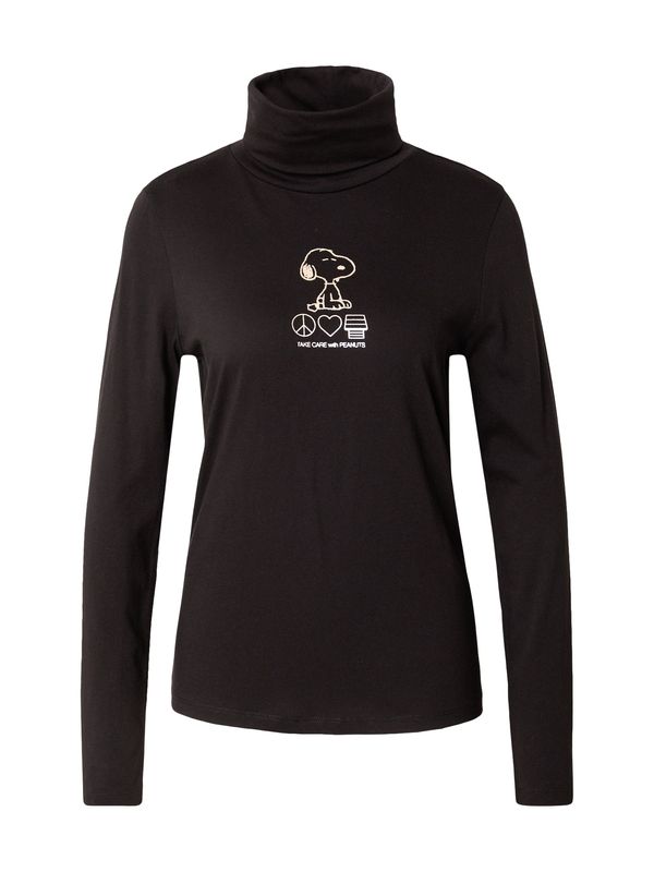 Frogbox Frogbox Majica 'Snoopy'  pijesak / crna