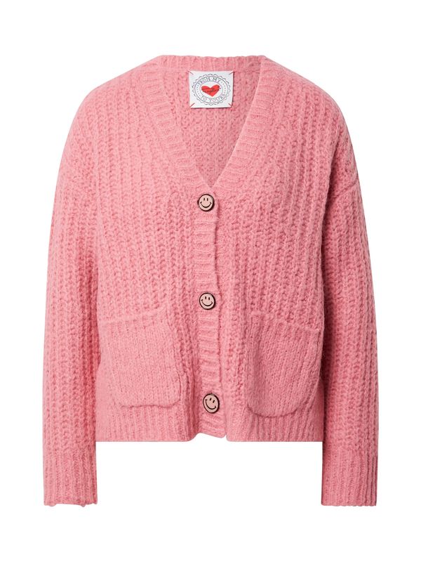 Frogbox Frogbox Široki kardigan  marelica / svijetloroza / crna