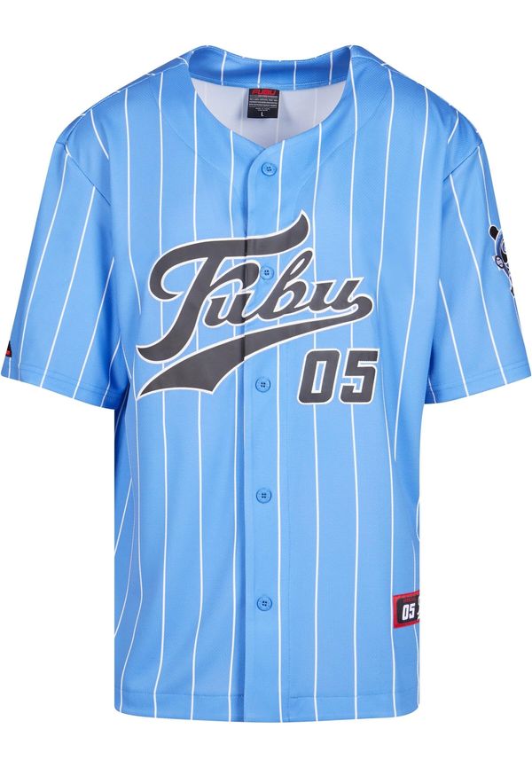 FUBU FUBU Košulja 'Fubu Varsity'  svijetloplava / antracit siva / bijela