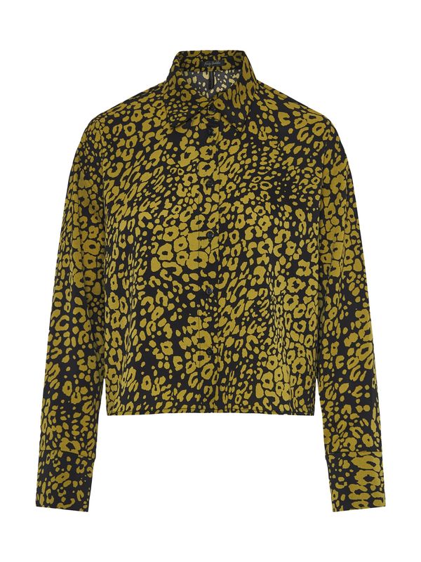 Funky Buddha Funky Buddha Bluza  maslinasta / crna