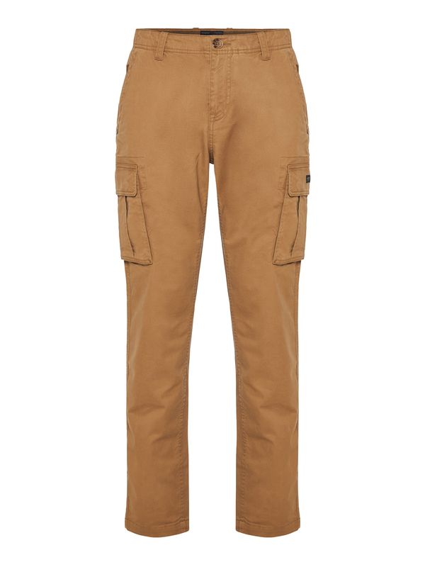 Funky Buddha Funky Buddha Cargo hlače  boja devine dlake (camel) / crna