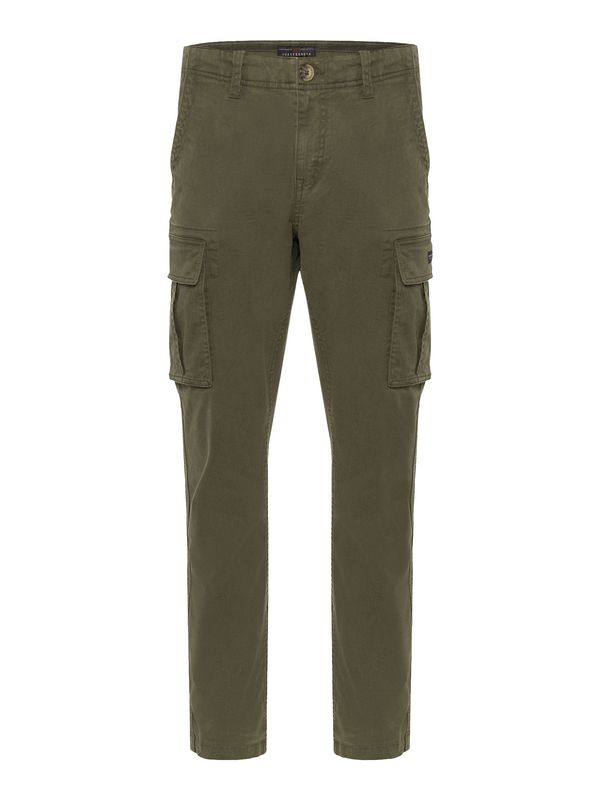 Funky Buddha Funky Buddha Cargo hlače  maslinasta