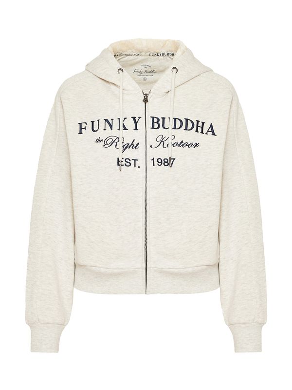 Funky Buddha Funky Buddha Gornji dio trenirke  bež siva / crna