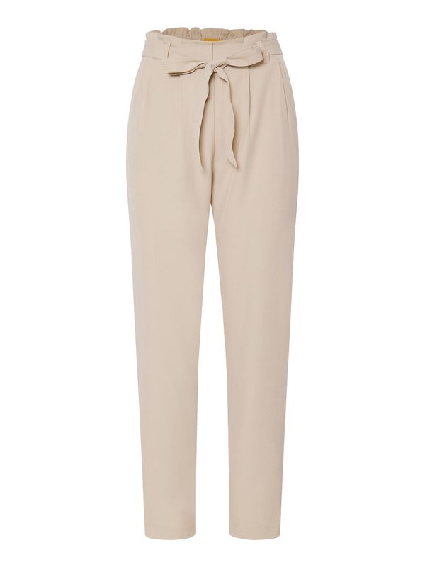 Funky Buddha Funky Buddha Hlače s naborima  sivkasto bež