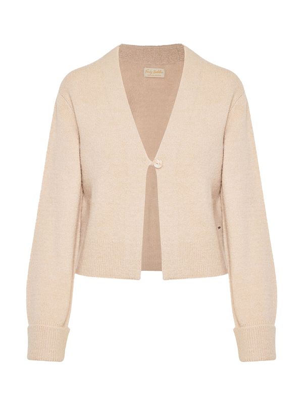 Funky Buddha Funky Buddha Kardigan  ecru/prljavo bijela