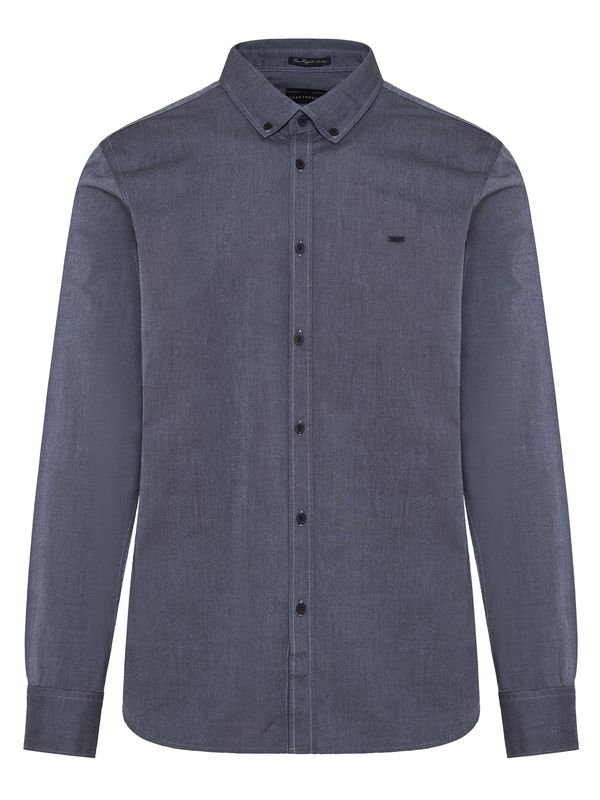 Funky Buddha Funky Buddha Košulja  bazalt siva