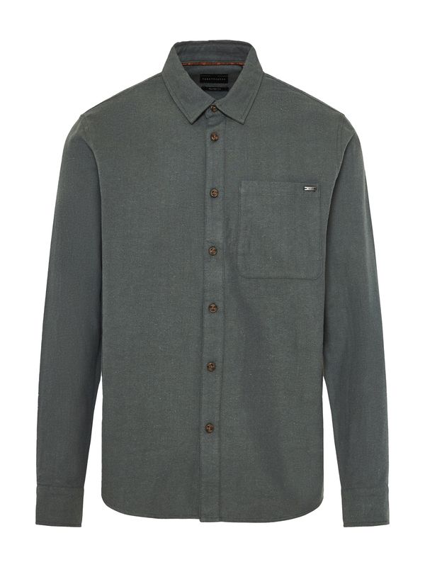 Funky Buddha Funky Buddha Košulja  tamo siva / kraljevski zelena