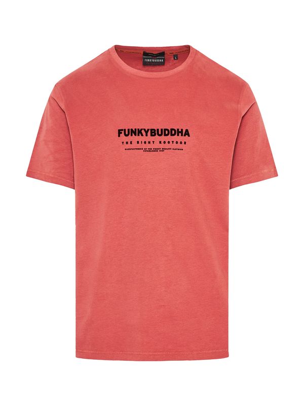 Funky Buddha Funky Buddha Majica  losos / crna