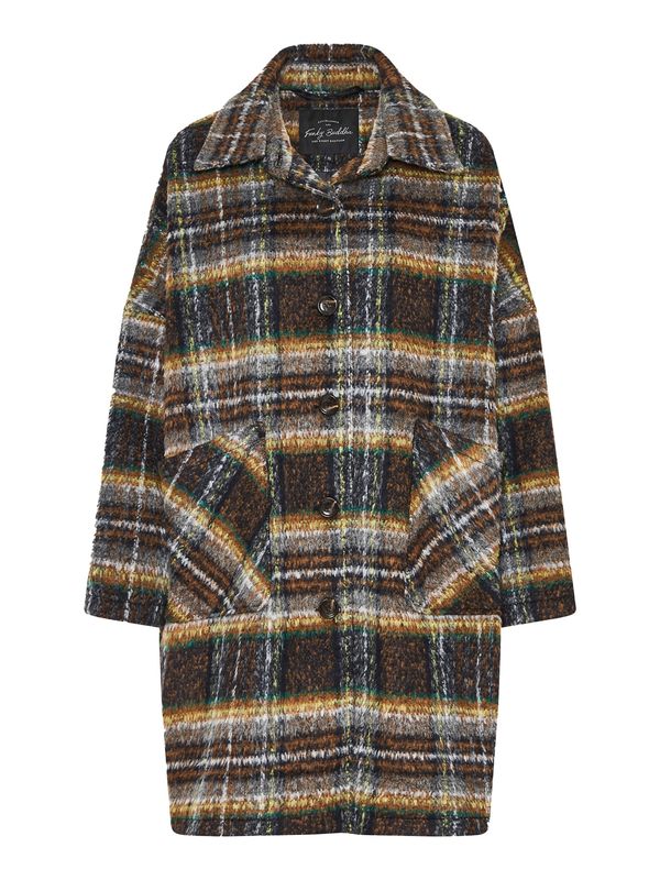 Funky Buddha Funky Buddha Prijelazni kaput  smeđa / žuta / crna / bijela