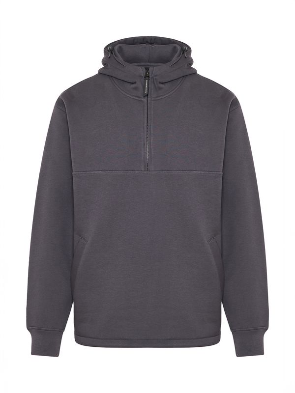 Funky Buddha Funky Buddha Sweater majica  antracit siva