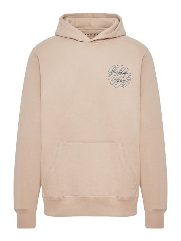 Funky Buddha Funky Buddha Sweater majica  bež / morsko plava / crna