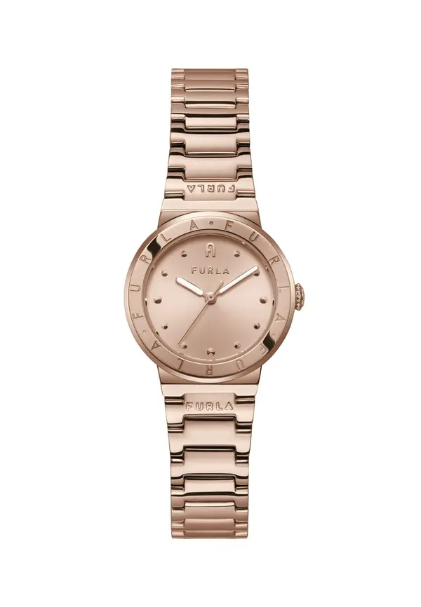 FURLA FURLA Analogni sat 'Tortona'  rozo zlatna