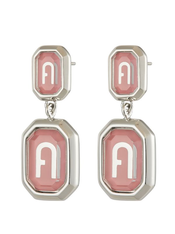 FURLA FURLA Naušnice  prljavo roza / srebro