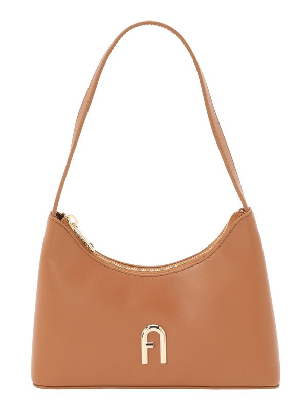 FURLA FURLA Torba za na rame 'DIAMANTE'  kestenjasto smeđa / zlatna