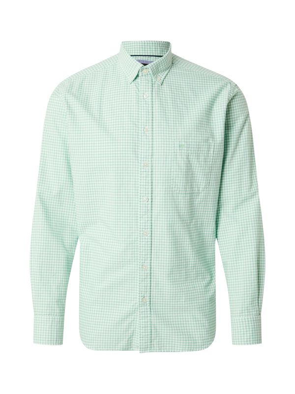 FYNCH-HATTON FYNCH-HATTON Košulja 'Classic Vichy'  svijetlozelena / bijela