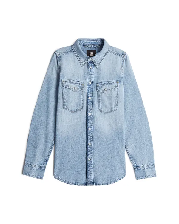 G-STAR G-STAR Bluza 'Slim Western'  plavi traper