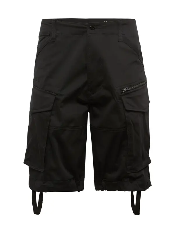 G-STAR G-STAR Cargo hlače 'Zip Relaxed Short'  crna