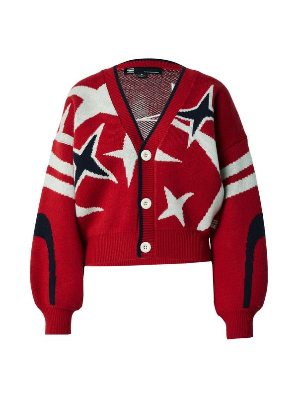 G-STAR G-STAR Kardigan 'Holiday'  morsko plava / crvena / bijela