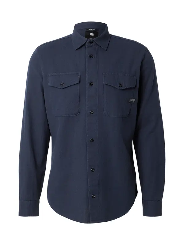 G-STAR G-STAR Košulja 'Marine Slim Shirt'  mornarsko plava