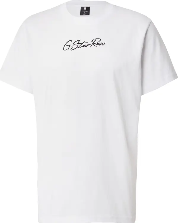 G-STAR G-STAR Majica 'Autograph'  crna / bijela
