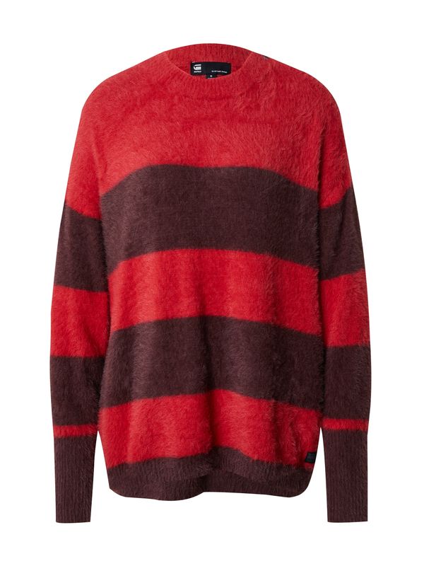 G-STAR G-STAR Pulover  smeđa / crvena