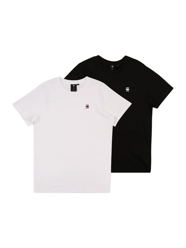G-Star RAW G-Star RAW Majica  crna / bijela