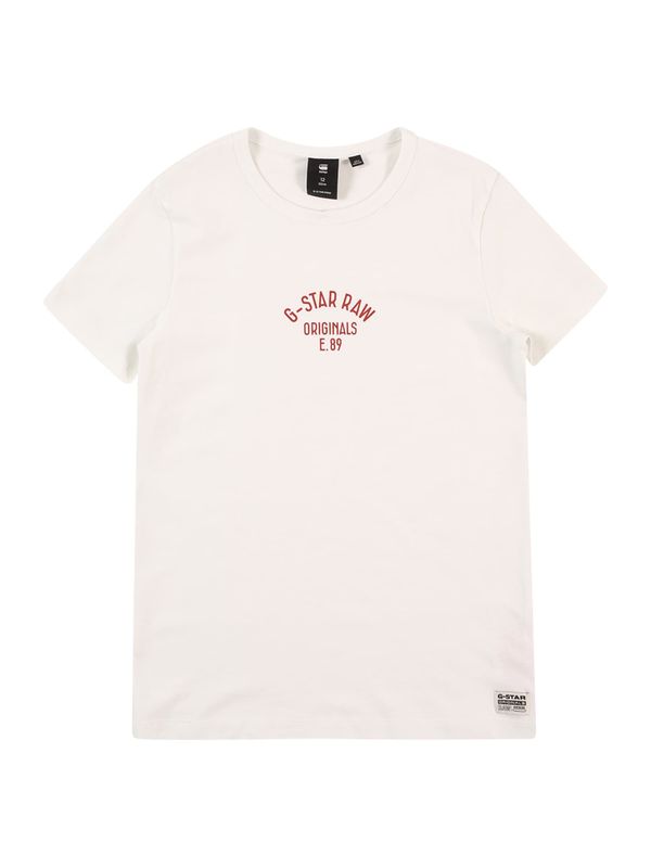 G-Star RAW G-Star RAW Majica  crvena / bijela