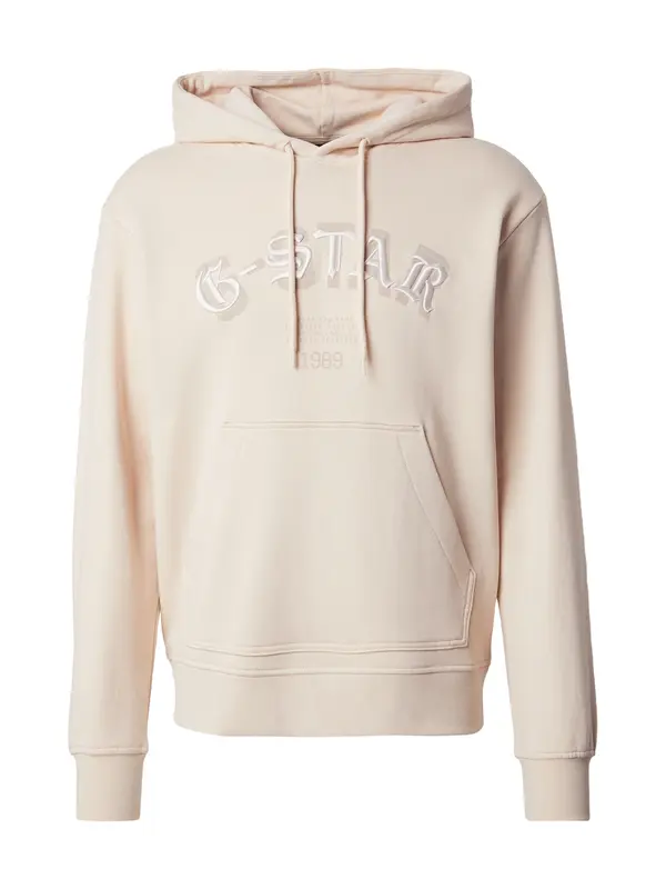 G-STAR G-STAR Sweater majica  bež / tamno bež / bijela