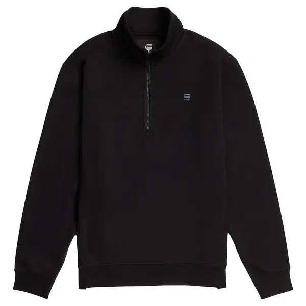 G-STAR G-STAR Sweater majica 'Premium Core Half Zip Sweater'  opal / crna