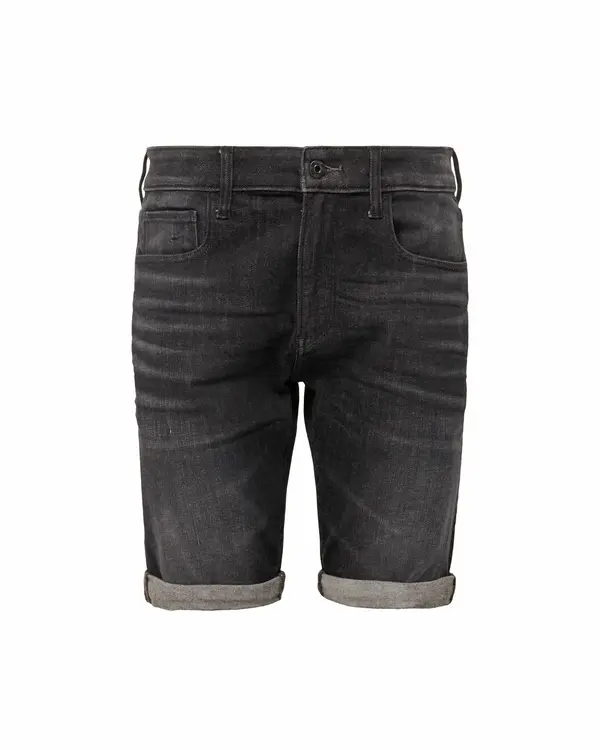 G-STAR G-STAR Traperice '3301 Slim Denim Shorts'  crni traper