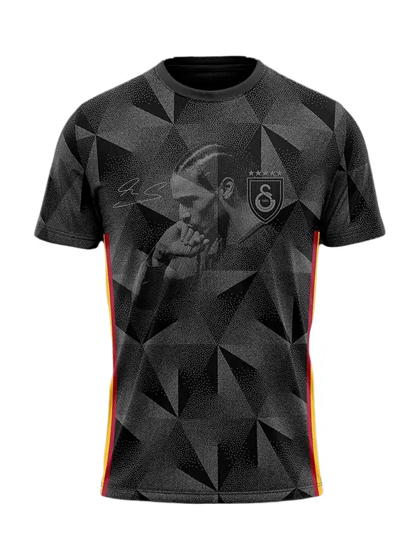 Galatasaray Galatasaray Tehnička sportska majica 'Istanbul Leroy Sane'  žuta / siva / crvena / crna