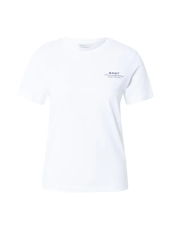GANT GANT Majica  crna / bijela