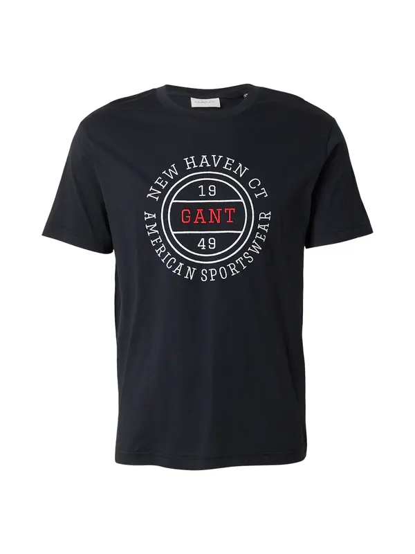 GANT GANT Majica  crvena / crna / bijela