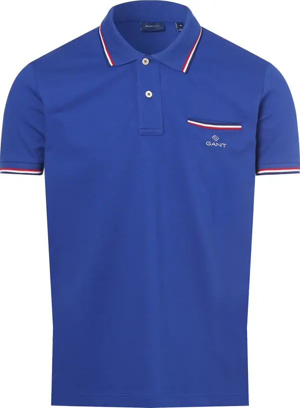 GANT GANT Majica  mornarsko plava / kraljevsko plava / krvavo crvena / bijela