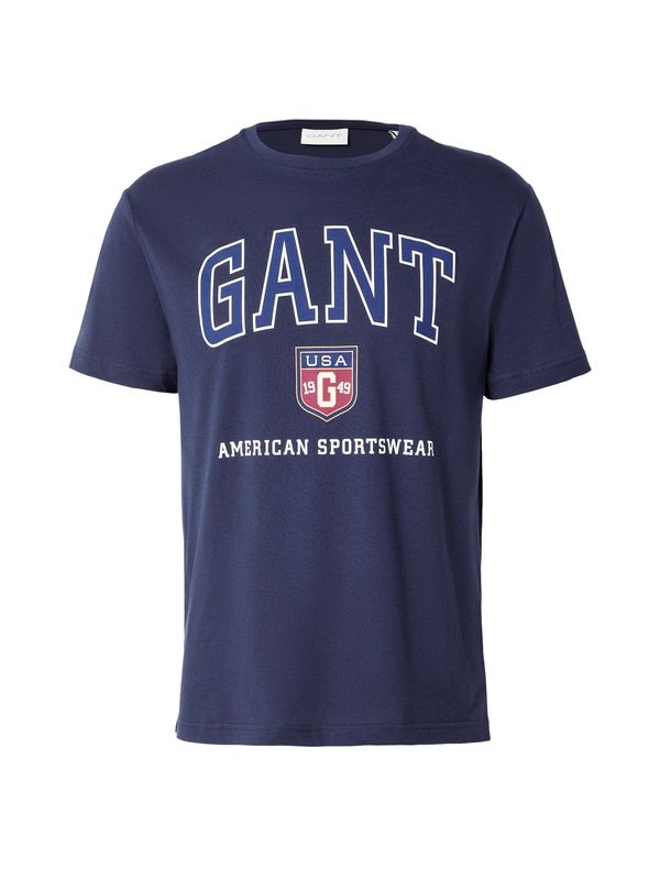 GANT GANT Majica  morsko plava / mornarsko plava / crvena / bijela