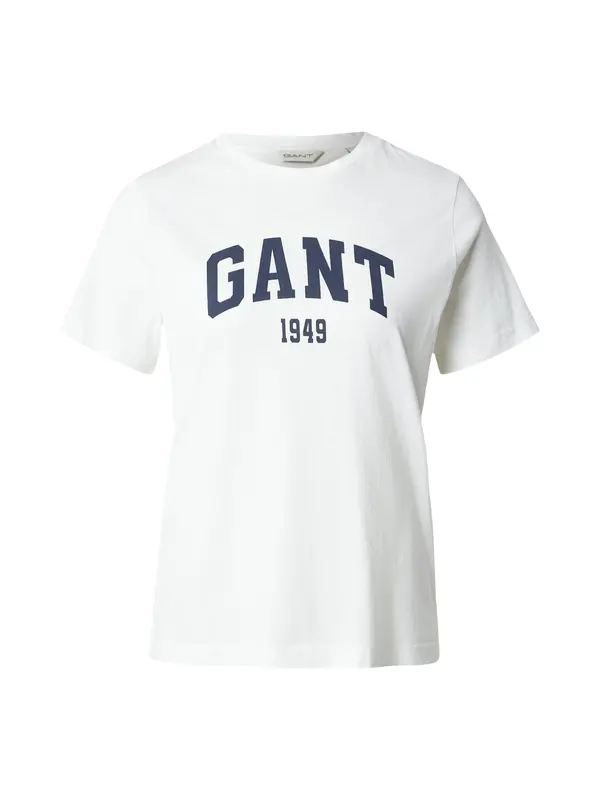 GANT GANT Majica  noćno plava / bijela