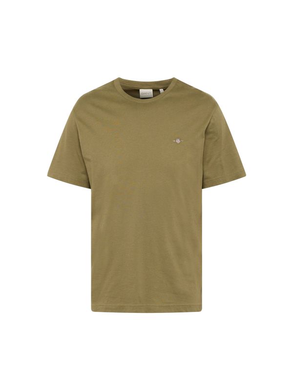 GANT GANT Majica  siva / maslinasta / tamno crvena / bijela