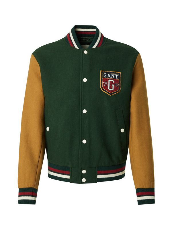 GANT GANT Prijelazna jakna  boja devine dlake (camel) / zelena / crvena / prljavo bijela