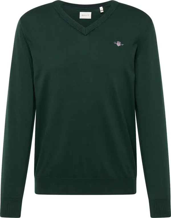GANT GANT Pulover 'CLASSIC'  tamno zelena / miks boja