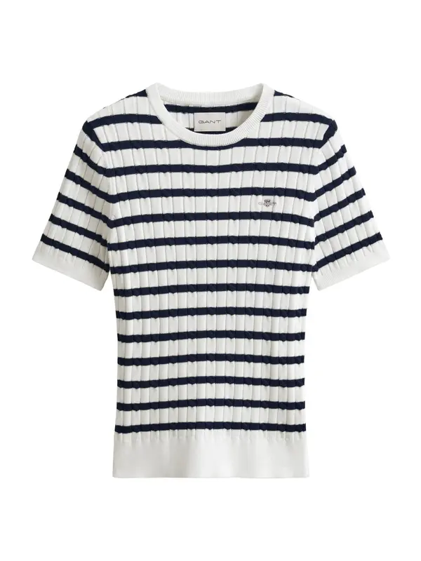GANT GANT Pulover  crna / bijela