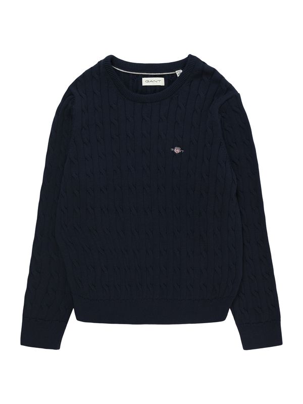 GANT GANT Pulover  mornarsko plava / vatreno crvena / srebro / bijela