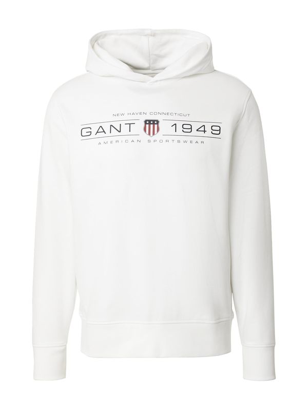GANT GANT Sweater majica  crna / bijela