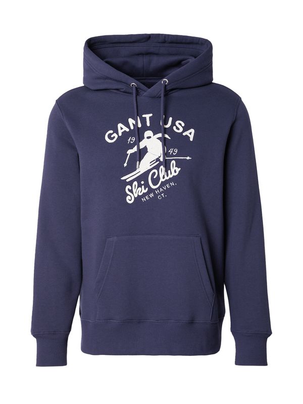 GANT GANT Sweater majica  mornarsko plava / bijela